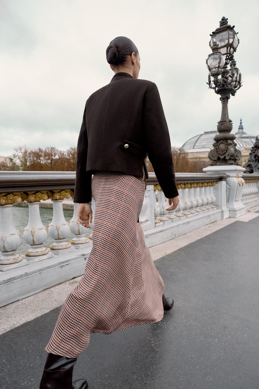 WOOL BLEND HIGH NECK JACKET - Zara фото 5