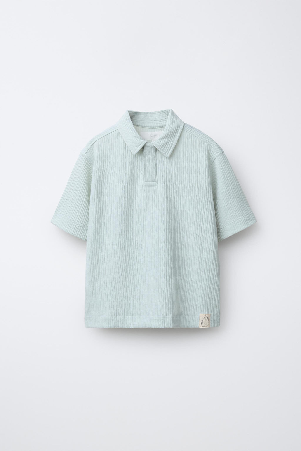 CONJUNTO CAMISETA POLO Y BERMUDA TEXTURA / Verde claro - Zara фото 2