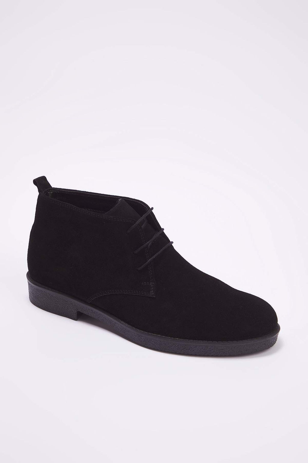 Siyah Hakiki Deri Yarma Suet Bagc?k Detayl? Chealsea Bot TAKAW26BO00017 - Trendyolmilla фото 3