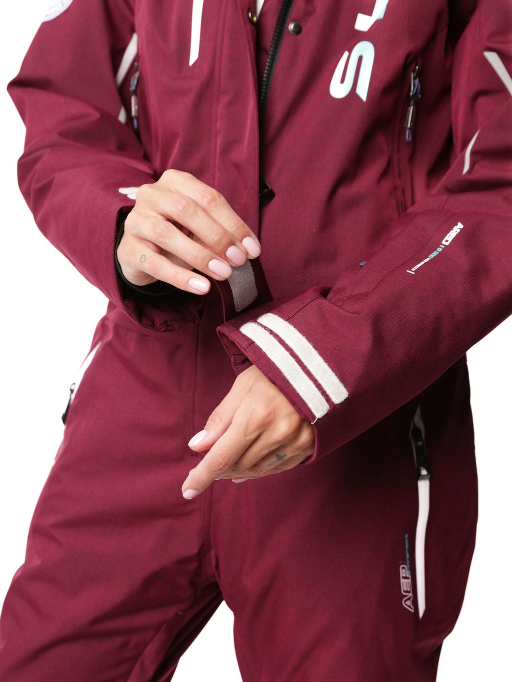 Комбинезон B-9063 Темно-бордовый