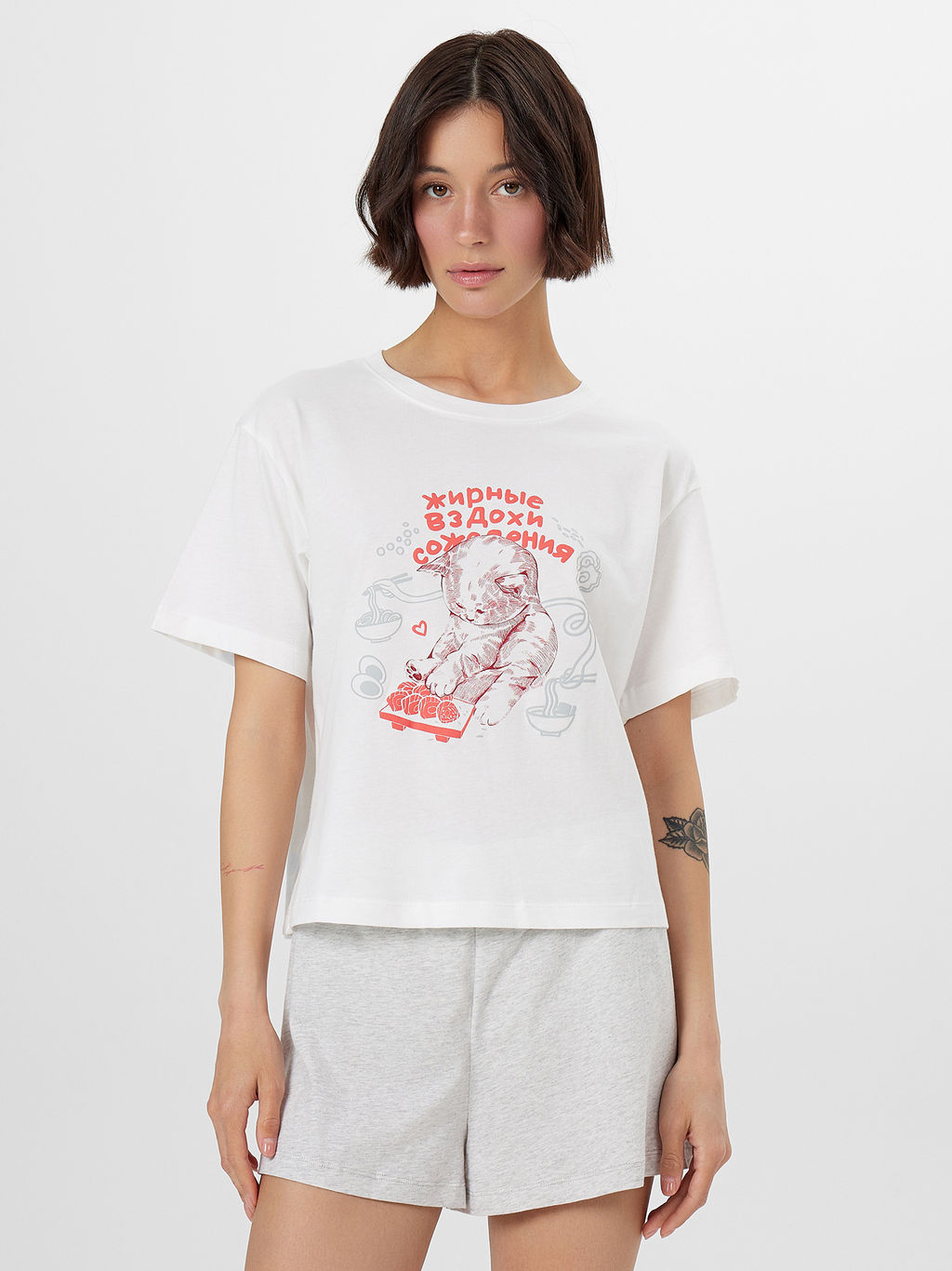 Комплект домашний Mark Formelle женский белый хлопок  фото 3