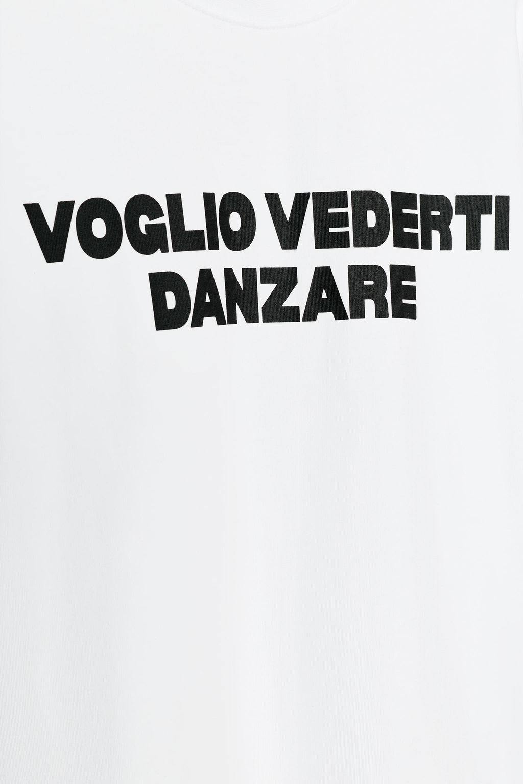CAMISETA TEXTO DELANTERO / Blanco