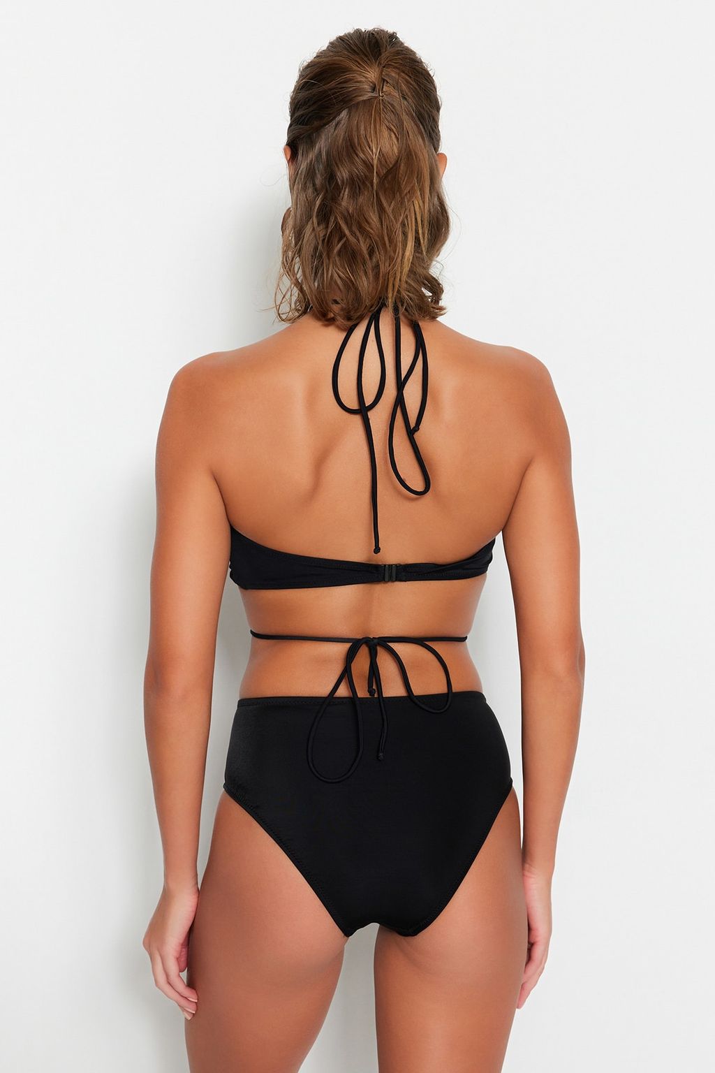 Siyah Y_ksek Bel Hipster Bikini Alt_ TBESS21BA0387 - Trendyolmilla фото 6