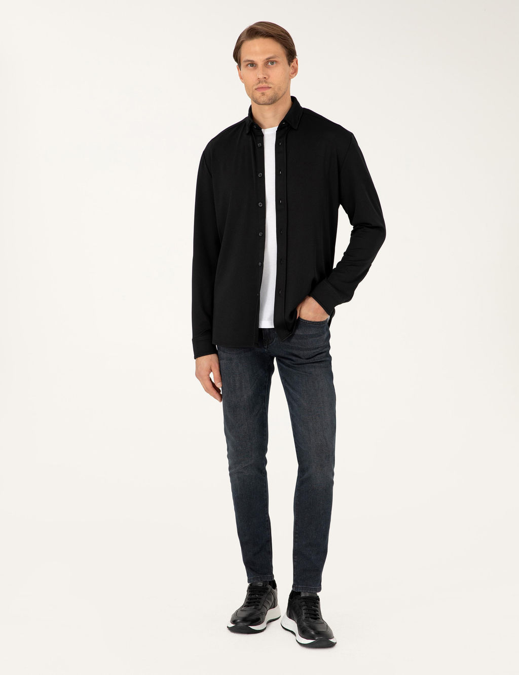 Siyah Slim Fit _rme G_mlek - Pierre cardin фото 4