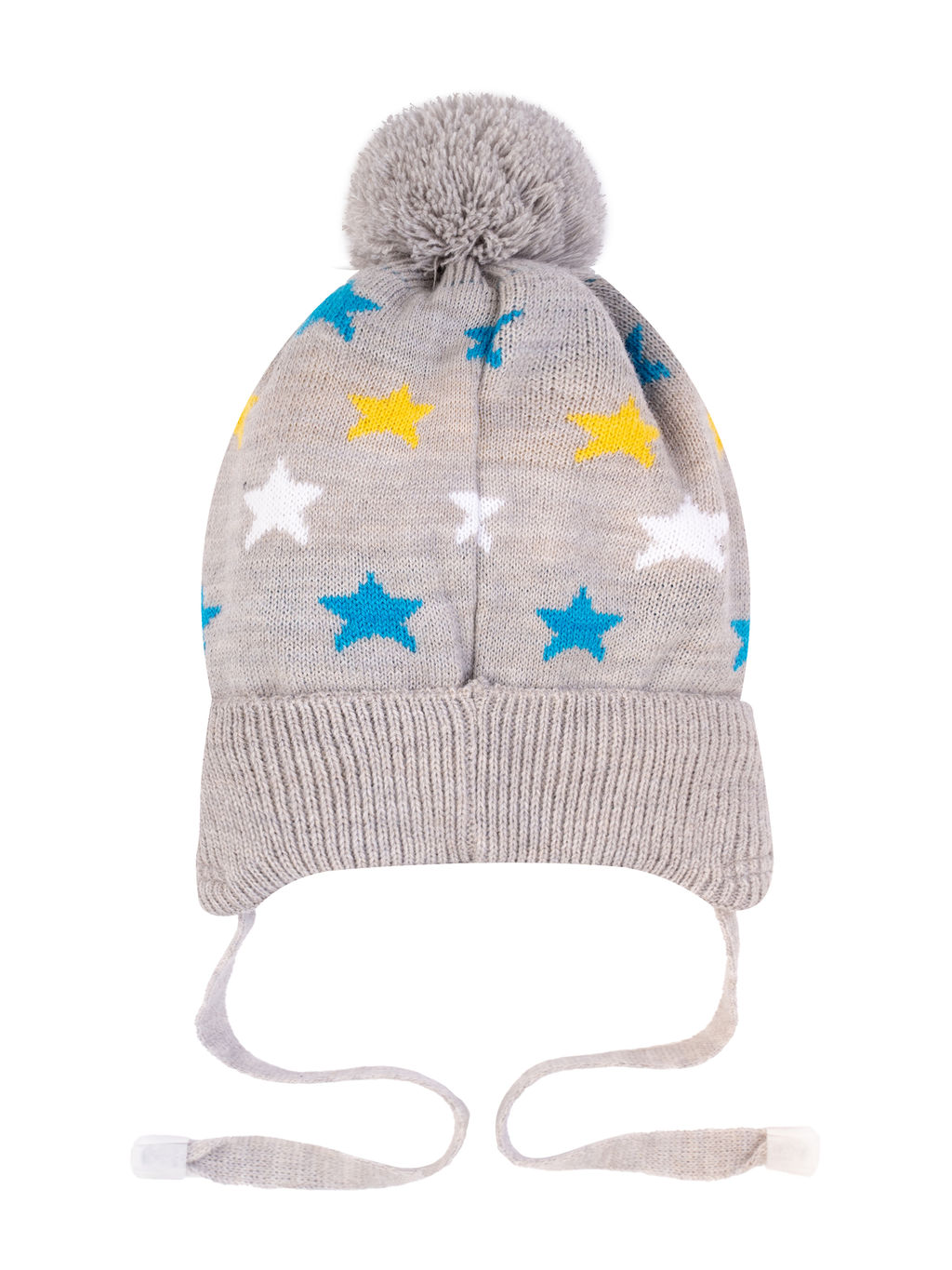 Шапка вязаная светло-серая Ш-082/1 (46)