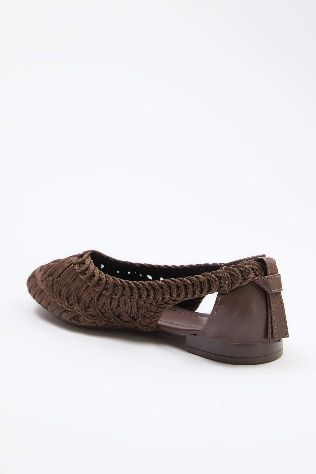 Trendyol Shoes Bej Orgu Desenli Badem Burun Kad?n Babet TAKSS25BE00027 - Trendyolmilla фото 17