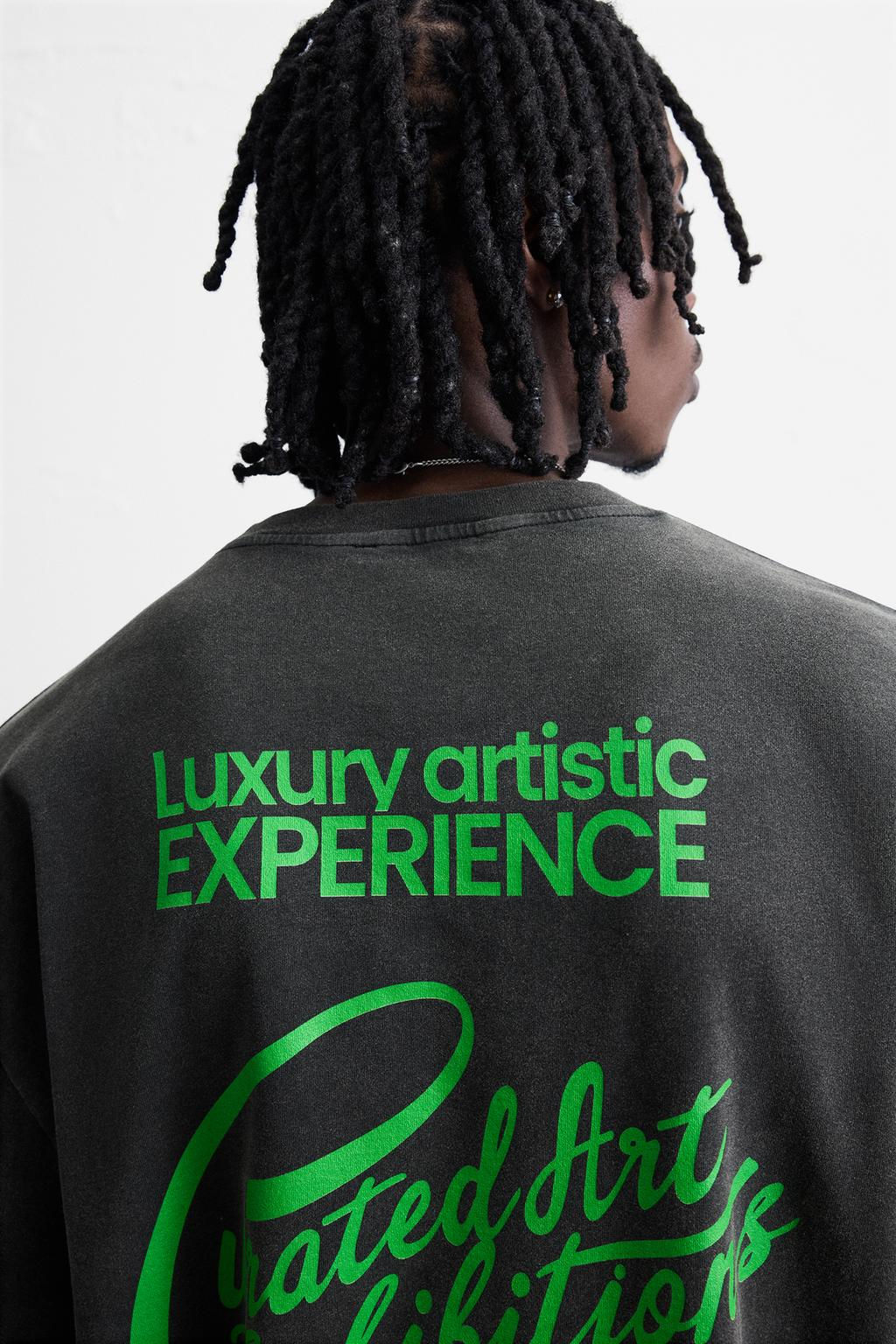 WASHED TEXT T-SHIRT - Zara фото 6