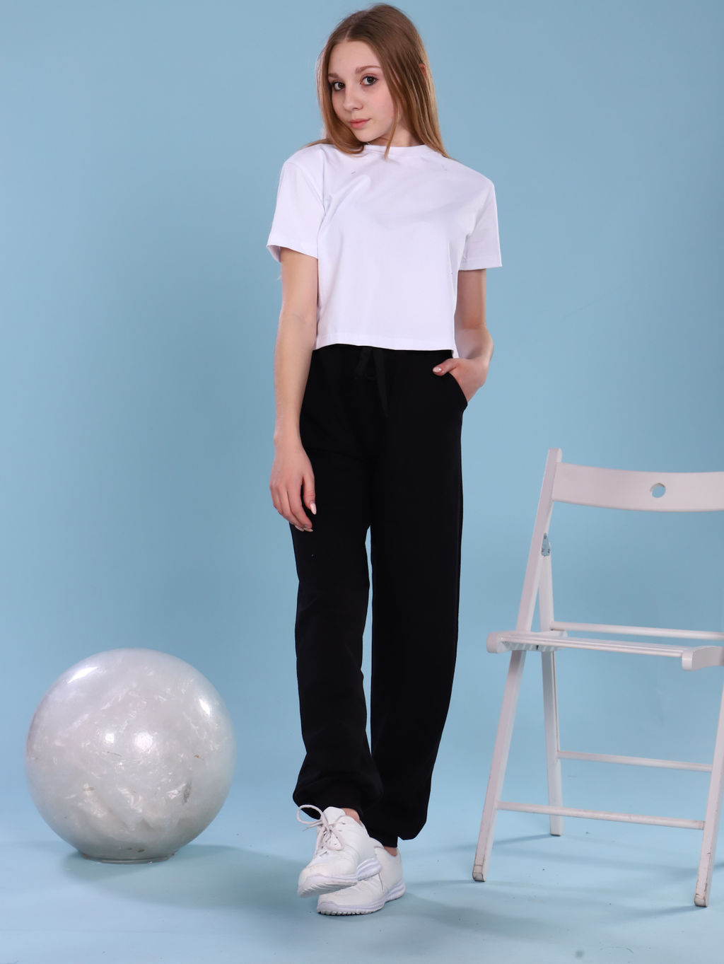 Брюки Бой Т черный - Ладошки фото 15