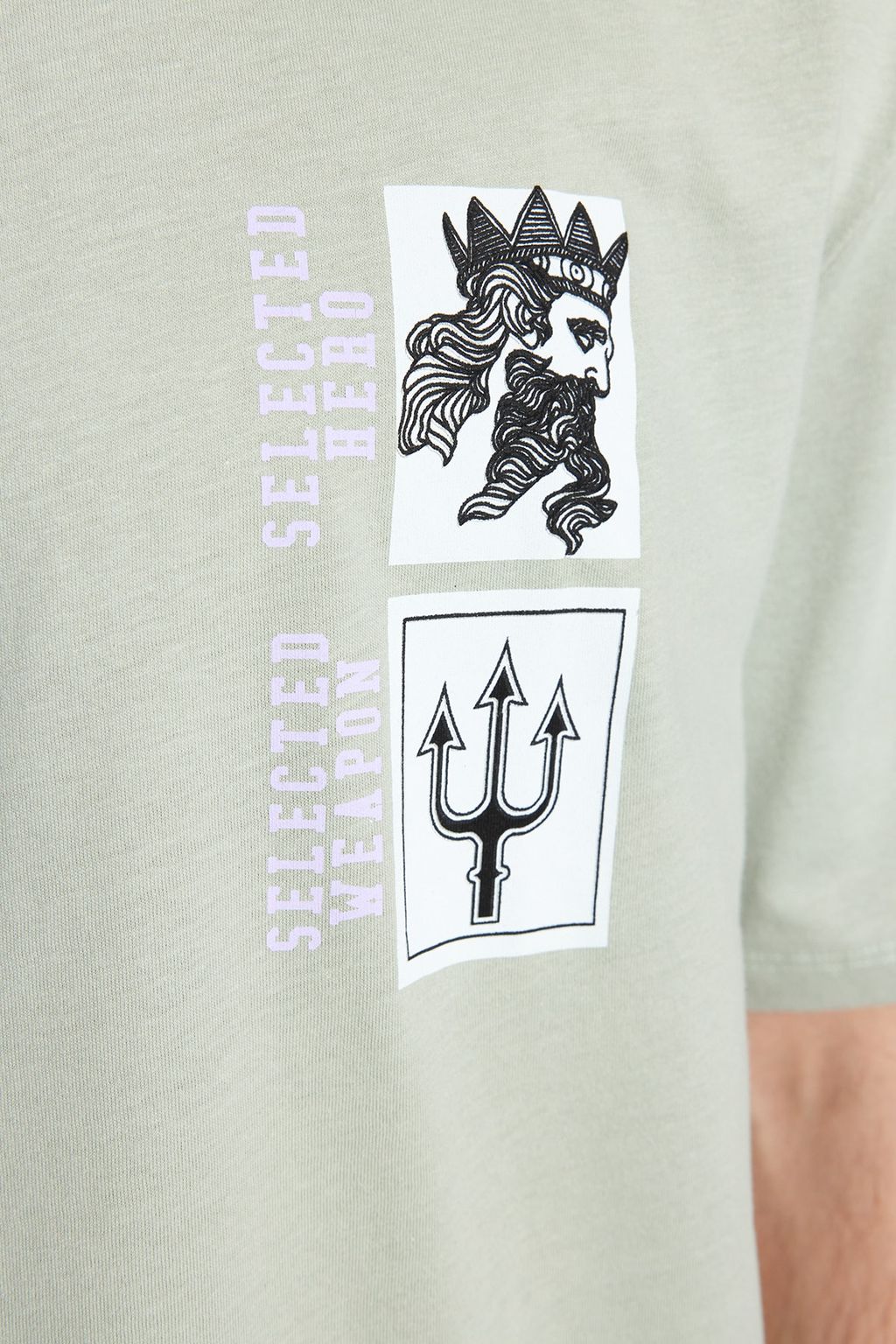 TRENDYOL MAN Lacivert Oversize/Genis Kesim K?sa Kollu Sanat Bask?l? 100% Pamuklu T-Shirt TMNSS21TS3559 - Trendyolmilla фото 27