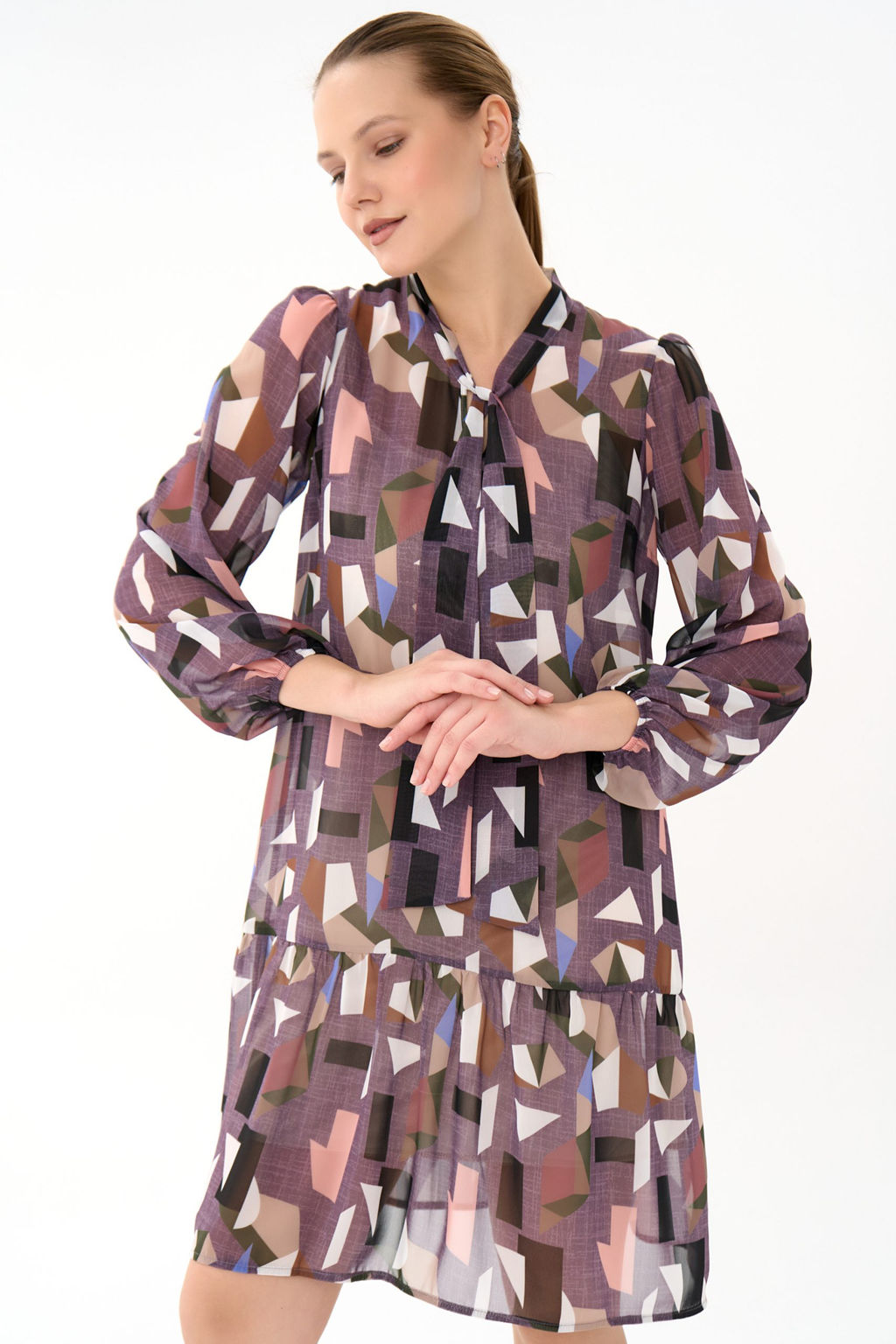 Платье Нежный акцент 2 (лиловый)