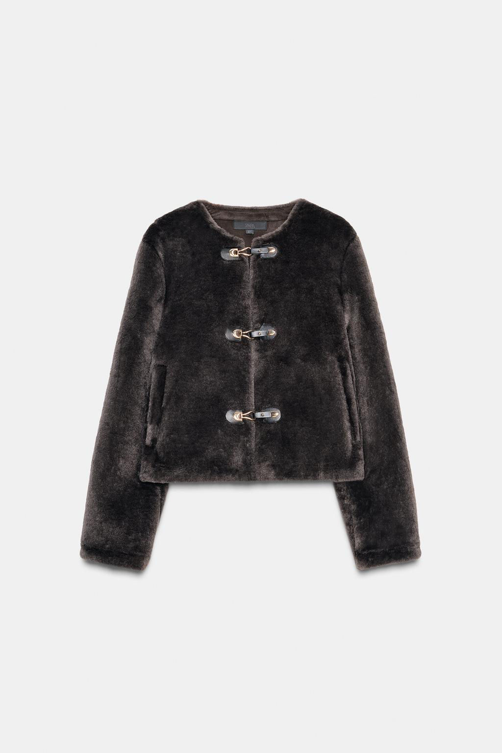 DOUBLE-FACED JACKET WITH TOGGLES - Zara фото 25