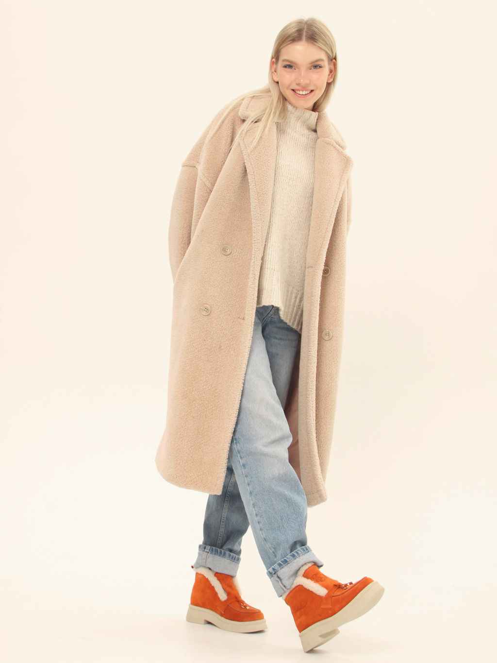 Ботинки EDART 307.florida be.мандарин замша/шерсть - Ed'art фото 22