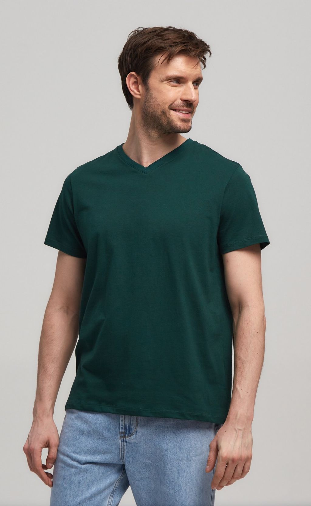 Футболка F111-6000b-V d.green - Fine joyce фото 3