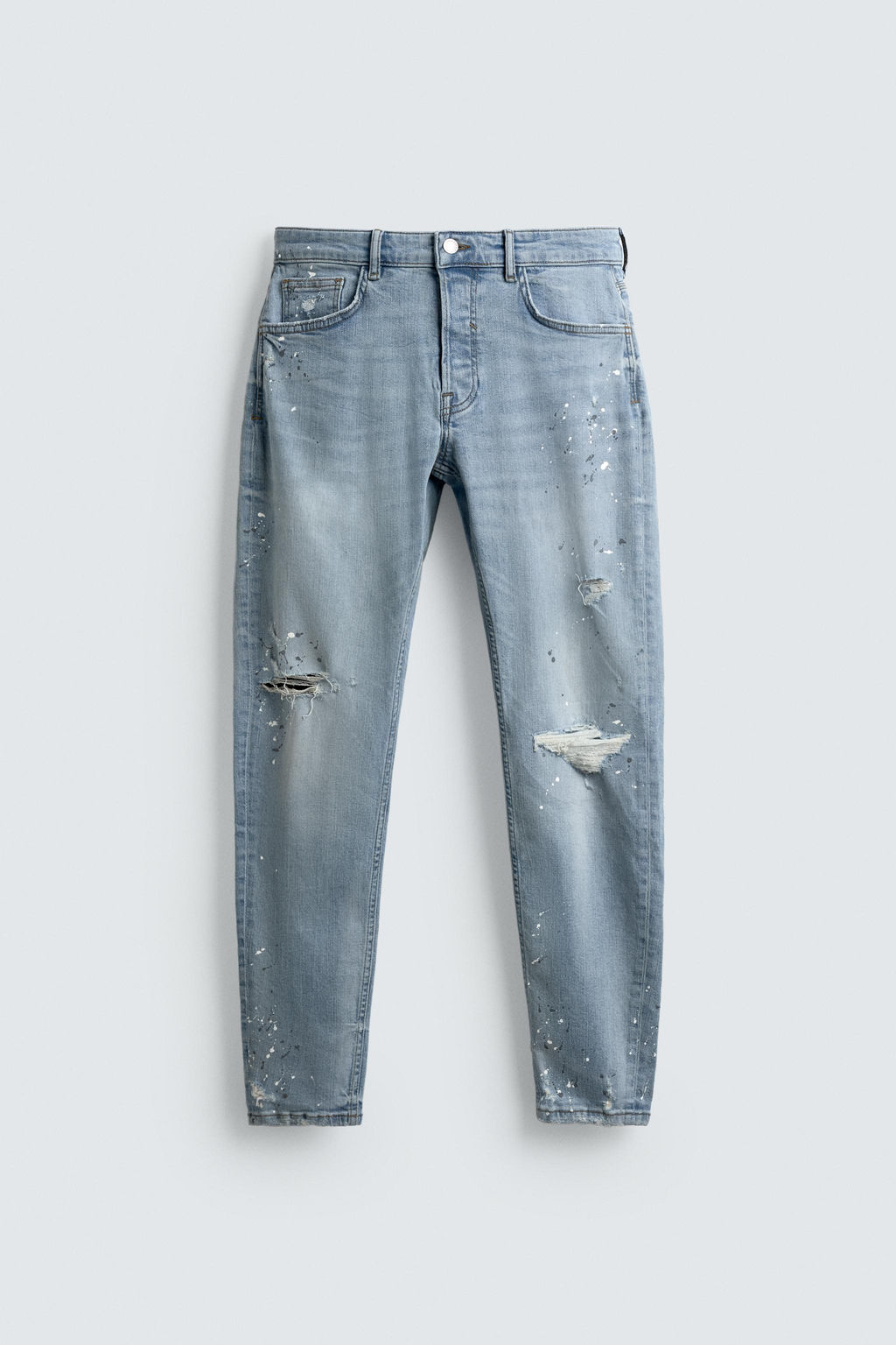 RIPPED SKINNY FIT JEANS - Zara фото 7