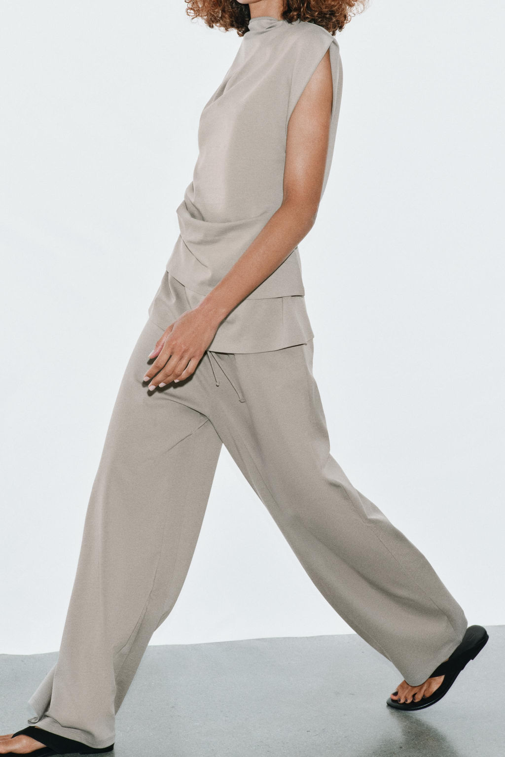 PANTAL?N HEAVY COTTON FAJIN / Gris azul - Zara фото 2