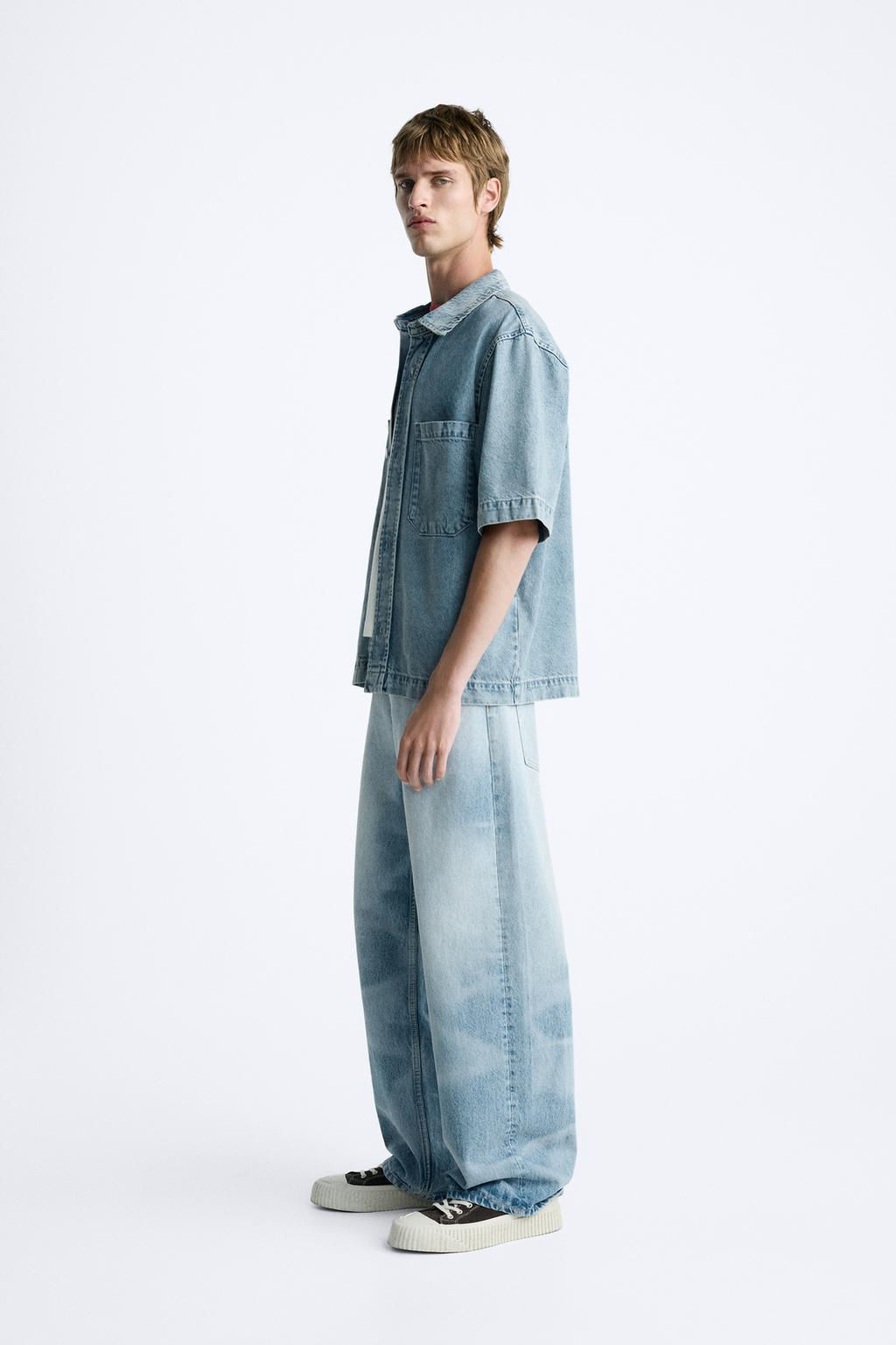 BOXY FIT DENIM GOMLEK - Zara фото 4