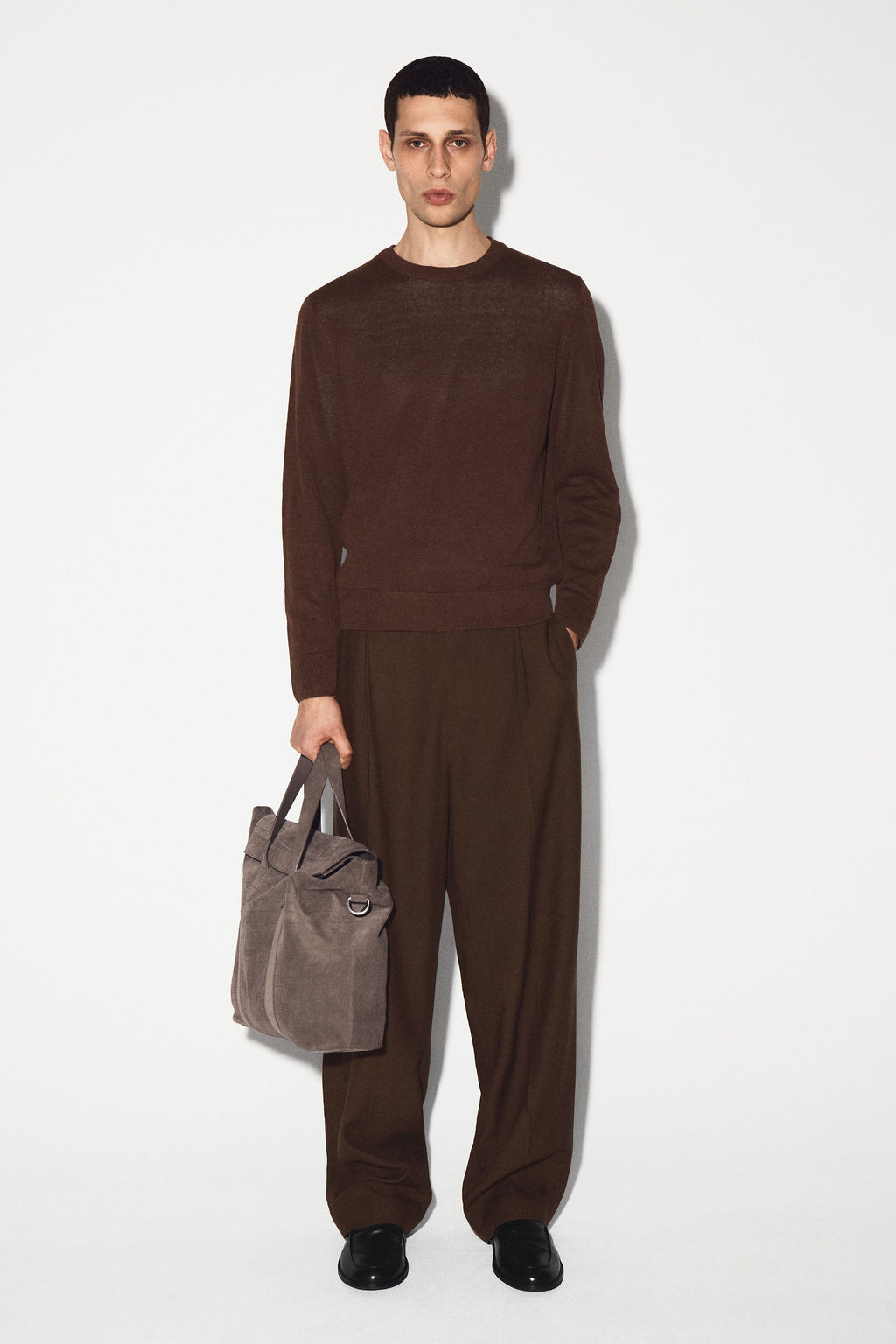 JERSEY DE PUNTO DE LINO CON CUELLO REDONDO - H&m фото 11