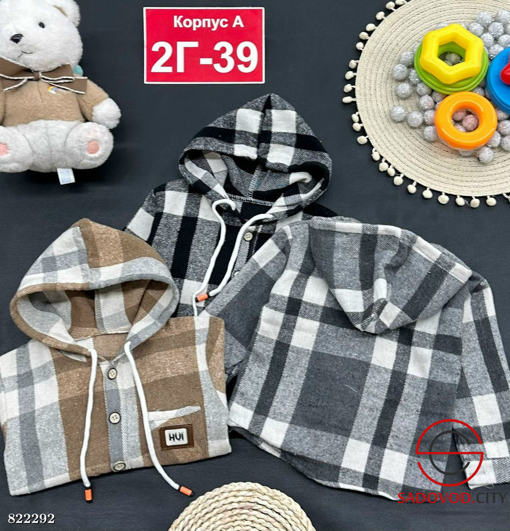 Рубашка для мальчика с капюшоном