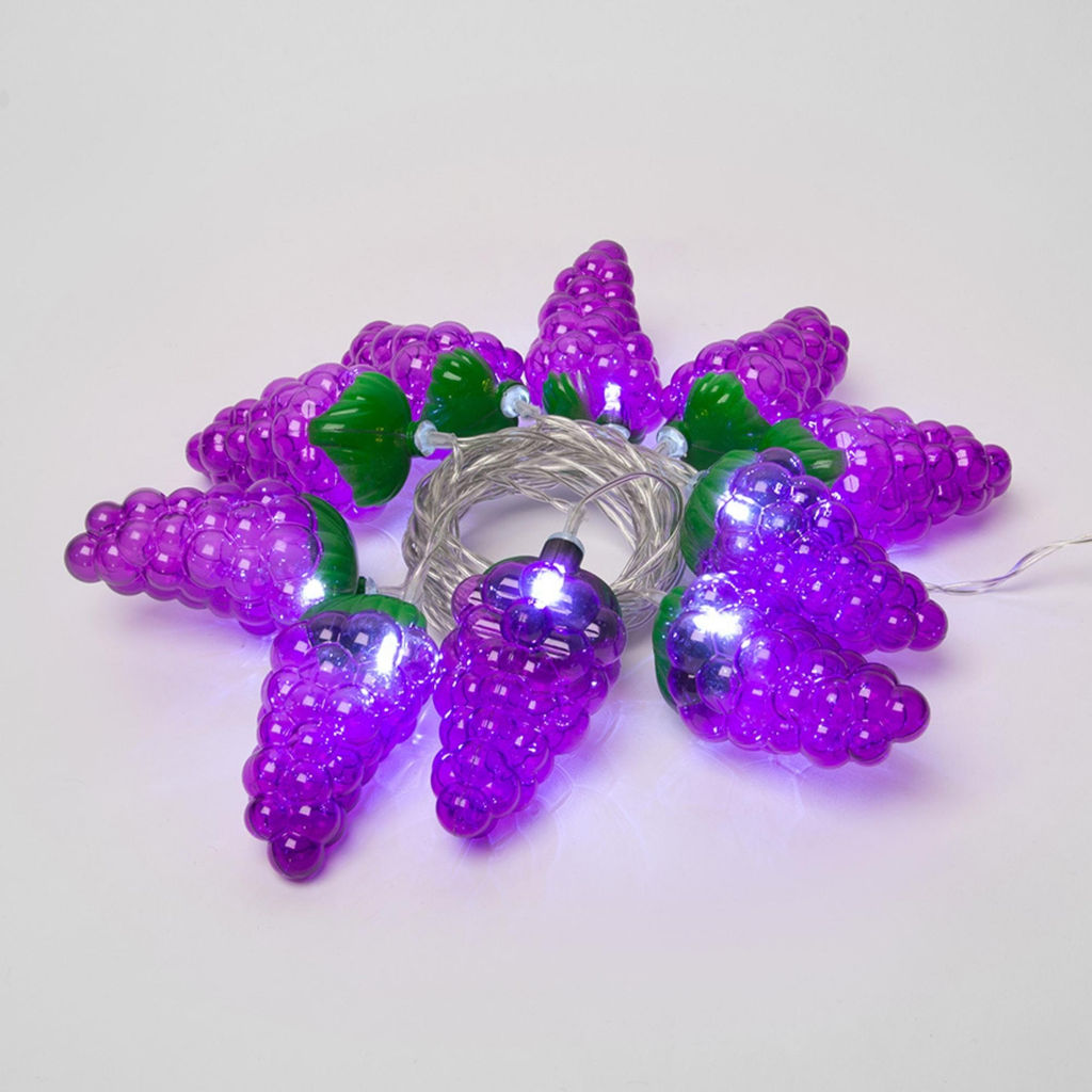 ULD-S0400-010/STB/2AA WHITE IP20 GRAPES Гирлянда светодиодная на батарейках 2AA (не в/к), Виноград, 4м. 10 светодиодов. Белый свет. Провод прозрачный. TM Uniel.