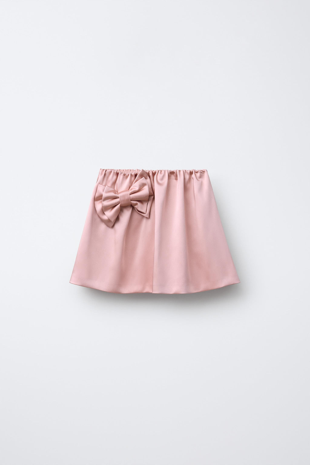 SATIN BERMUDA SKORT WITH BOW