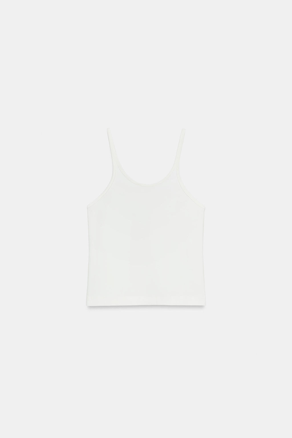 TOP TIRANTES INTERLOCK / Blanco roto