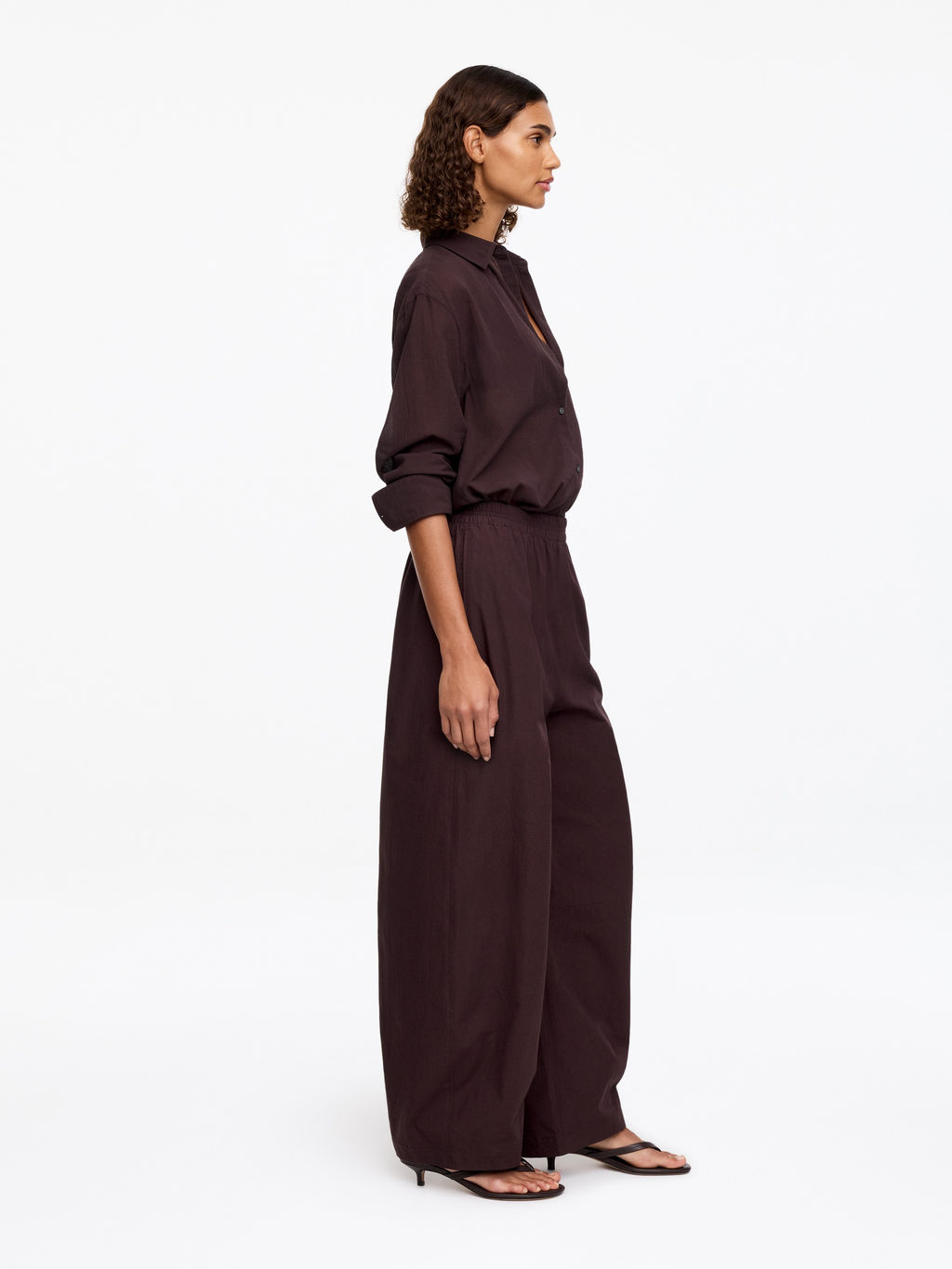 Pantalones de algod?n con pernera de barril - H&m фото 8