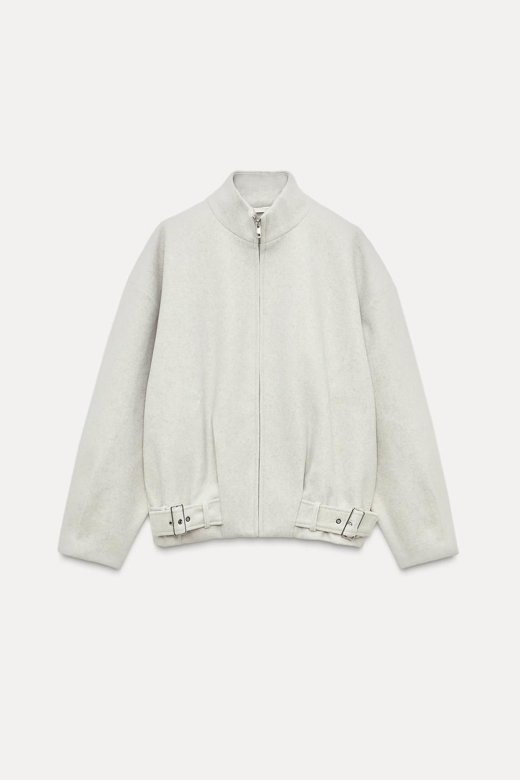 ZIP-UP WOOLLEN JACKET - Zara фото 5