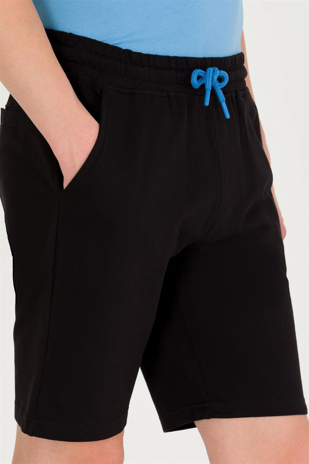 Мужские черные трикотажные шорты - U.s. polo assn фото 5