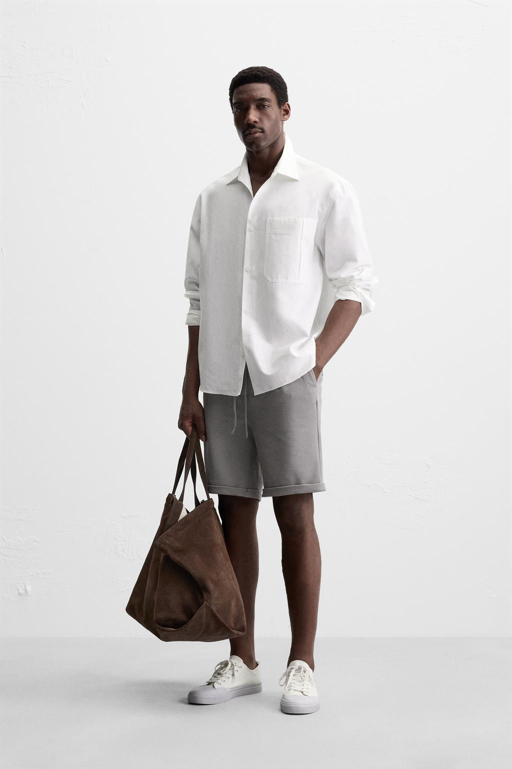 COMFORTABLE REGULAR FIT BERMUDA SHORTS - Zara фото 7