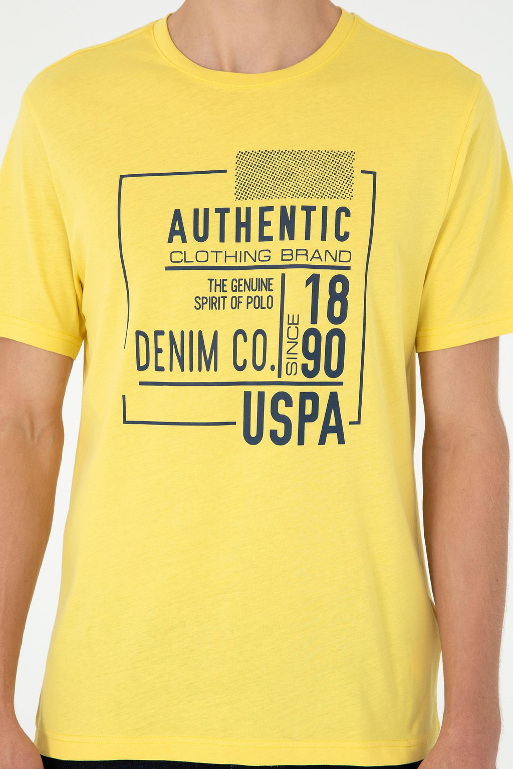 Мужская желтая футболка - U.s. polo assn фото 6