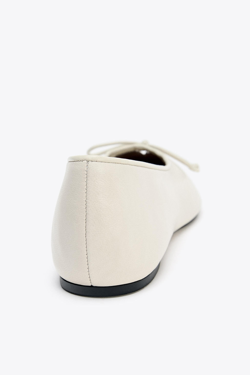 SOFT LEATHER BALLERINA SHOES WITH BOW