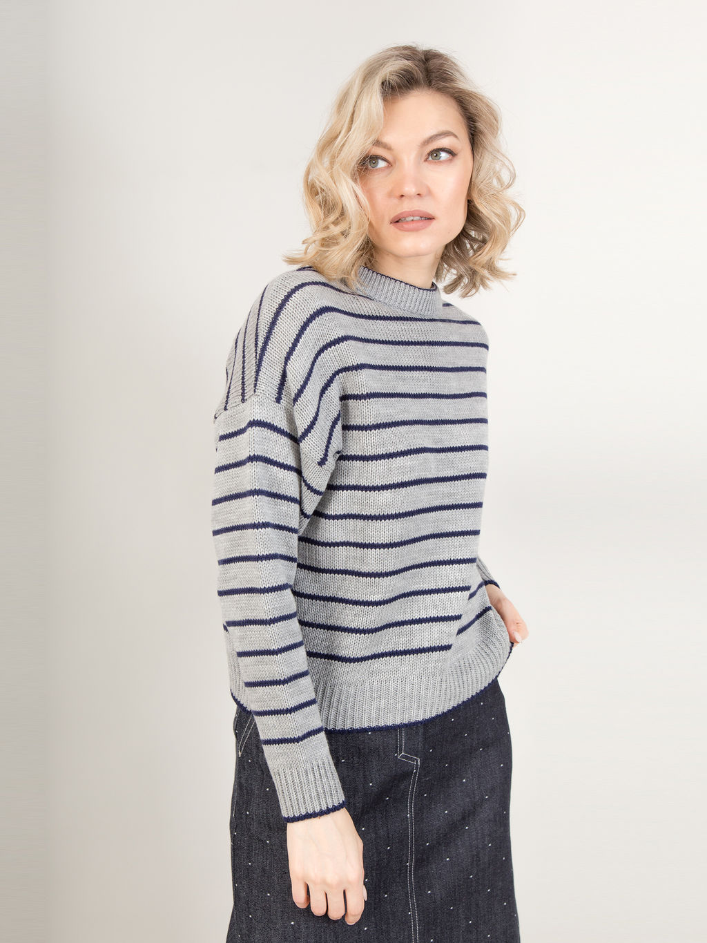 Джемпер в полоску - Stilla фото 10