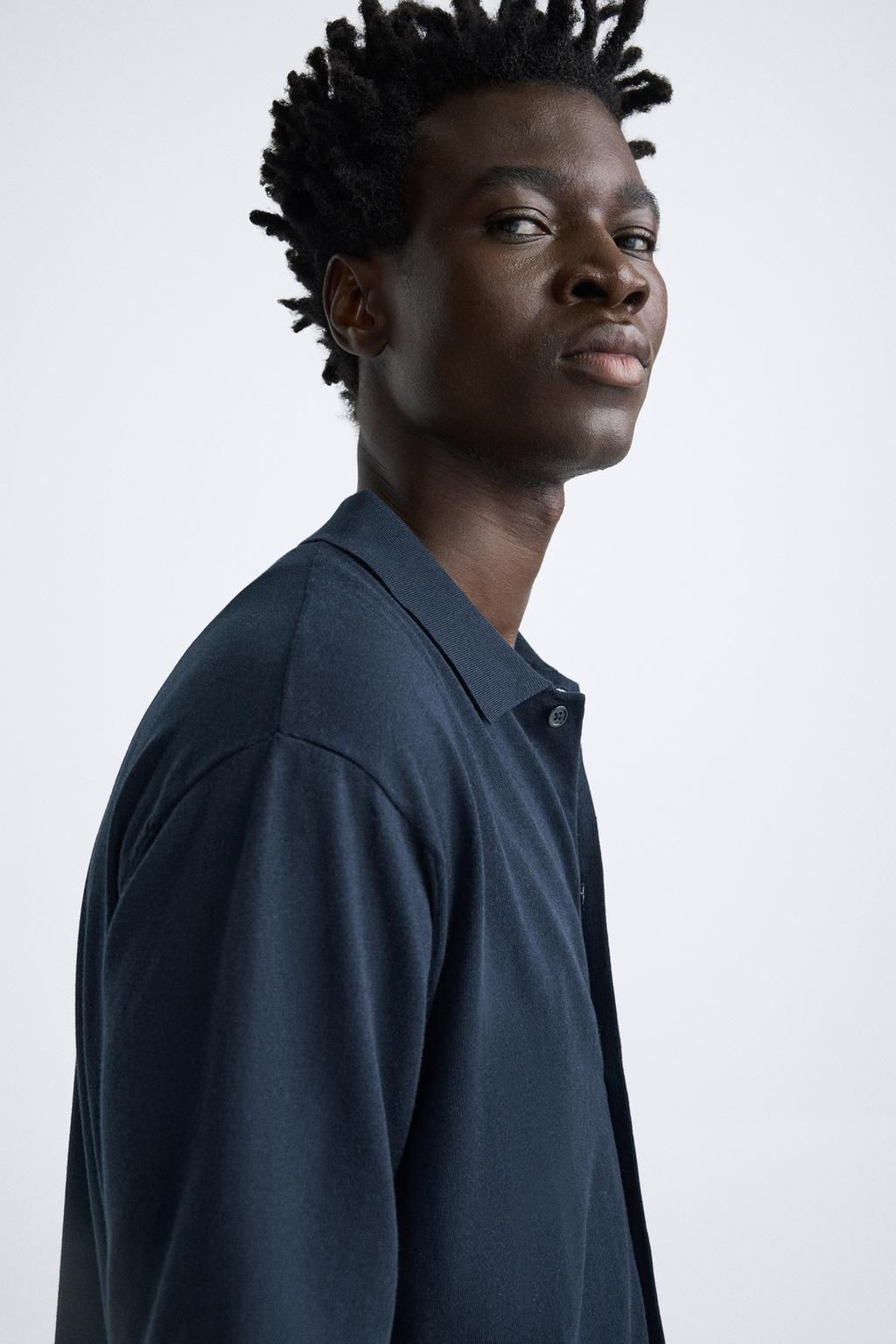 KNIT COTTON - LYOCELL SHIRT - Zara фото 9