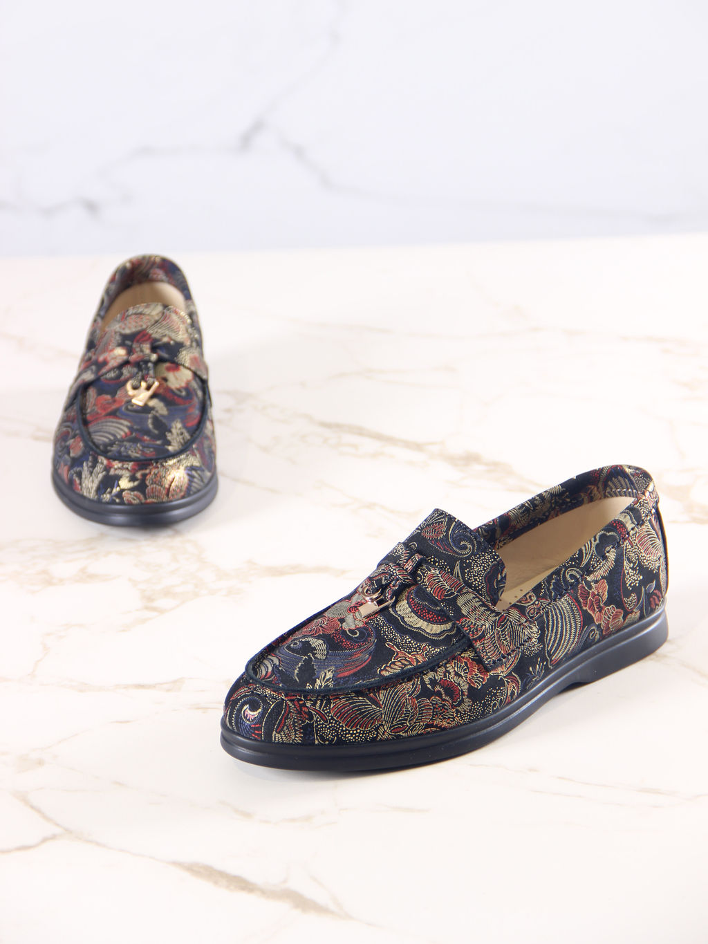 Лоферы EDART 170.2614 bl. Черный феникс фото 3