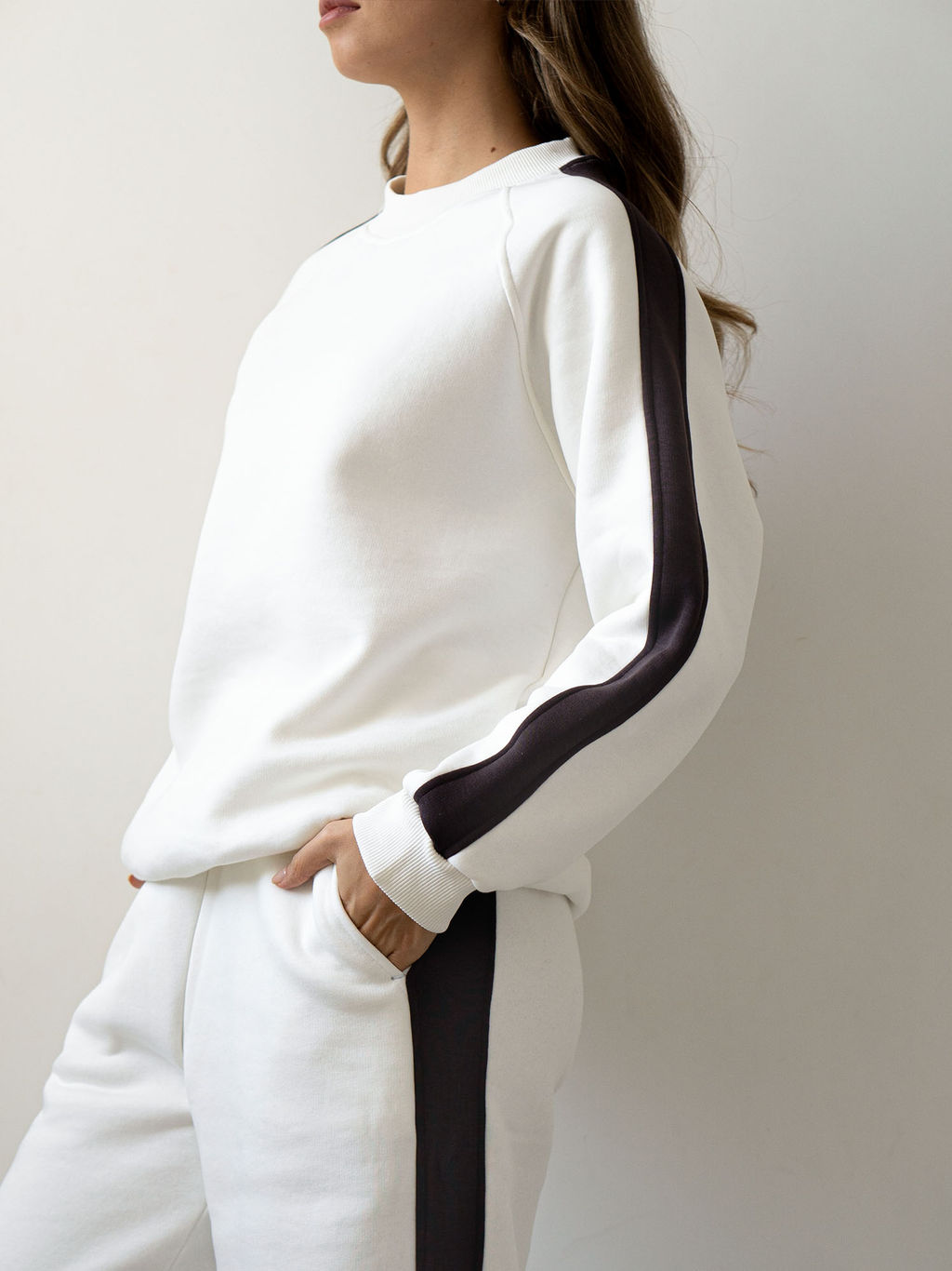 MY Свитшот жен. с/н с лампасами СН016  фото 6