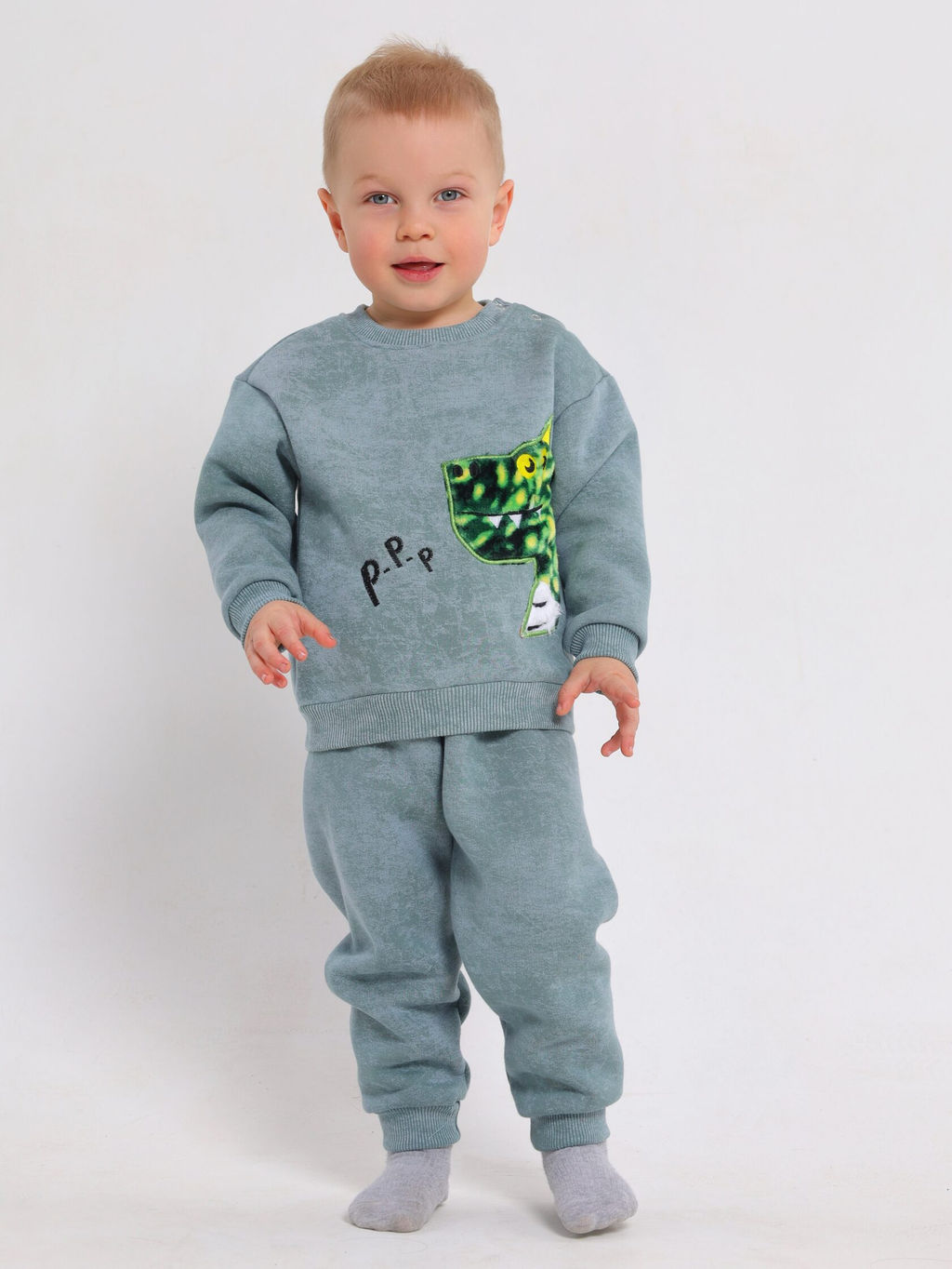 Костюм для мальчика с начесом Футер - Оптима фото 4