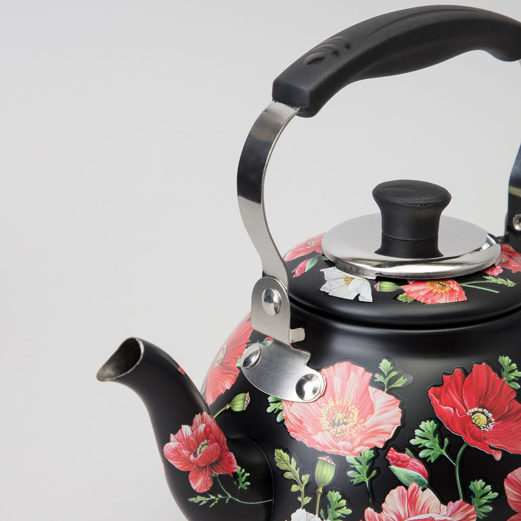 ЧАЙНИК AGNESS МАКИ СО ВСТРОЕННЫМ СВИСТКОМ И ФИЛЬТРОМ 1000 МЛ  фото 5