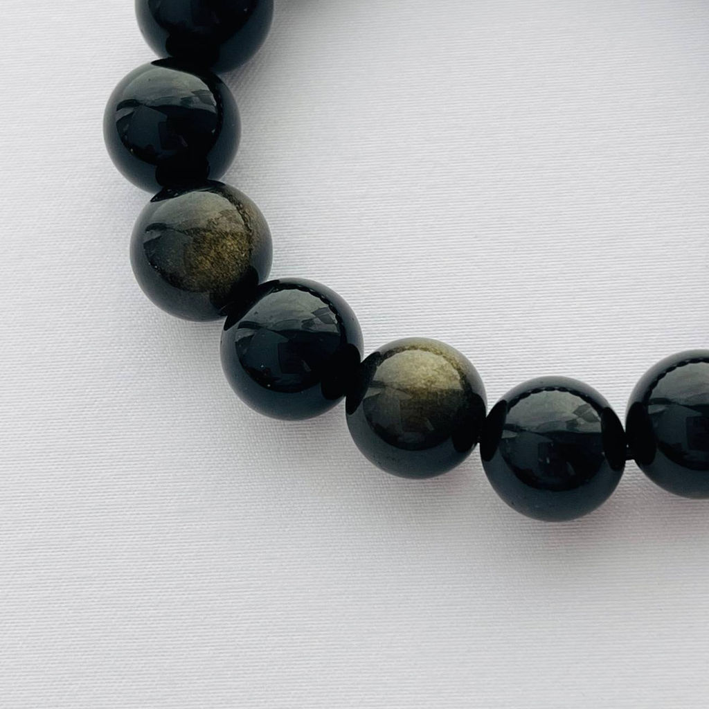 Браслет из золотистого Обсидиана 19,5 см