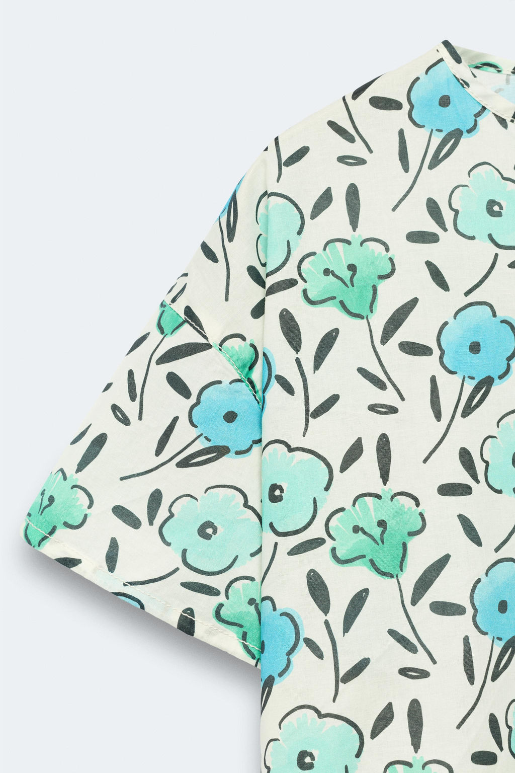 2-14 A?OS/ BLUSA ESTAMPADO FLORES LIMITED EDITION / Crudo medio - Zara фото 9