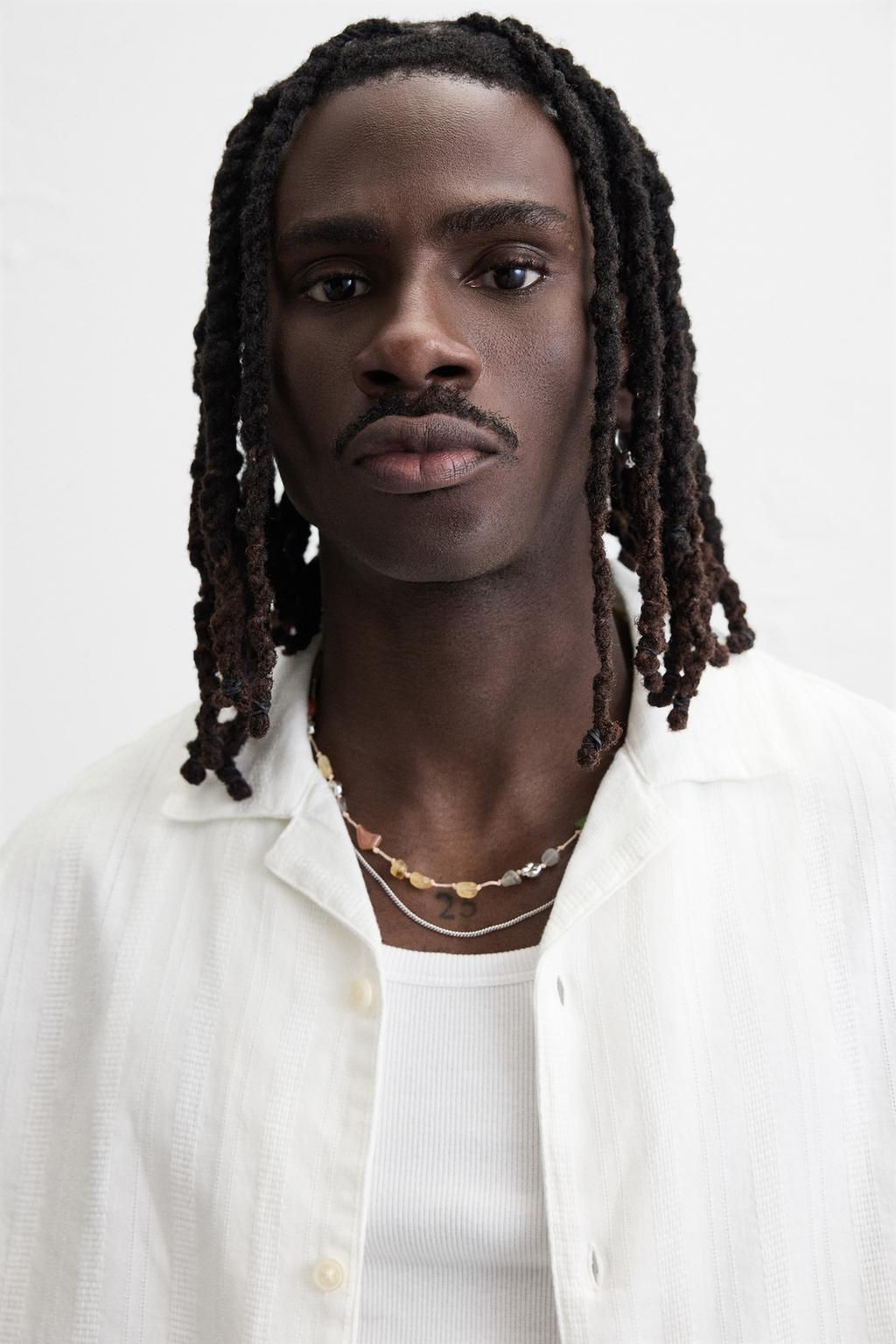 TEXTURED DENIM SHIRT - Zara фото 22