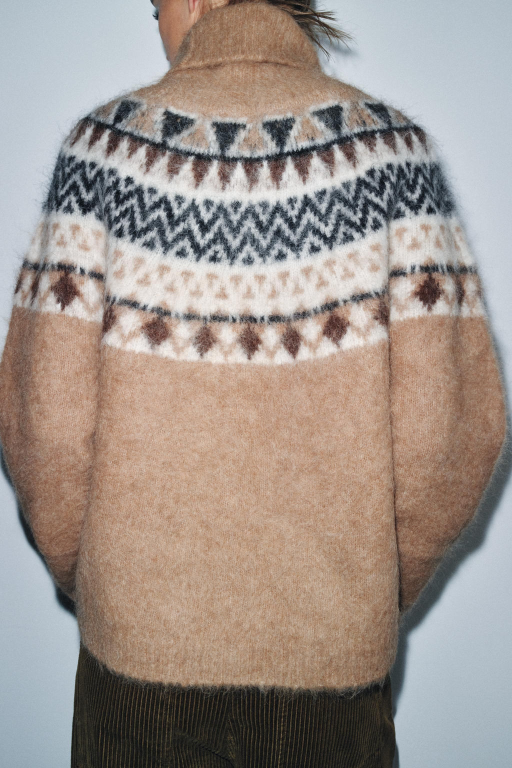 ALPACA JACQUARD JUMPER - Zara фото 3