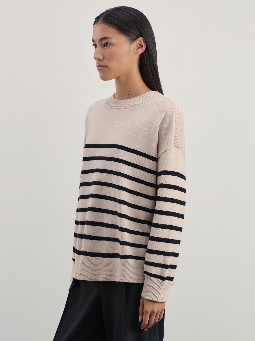 Джемпер в полоску из вискозы / Zarina  фото 4