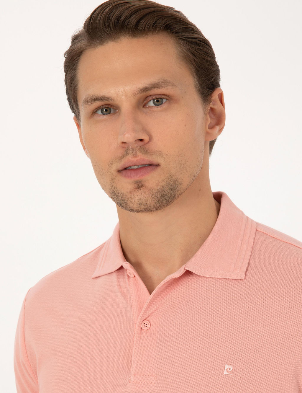 G_l Kurusu Slim Fit %100 Pamuk K_vr_lmaz Polo Yaka Basic Ti__rt