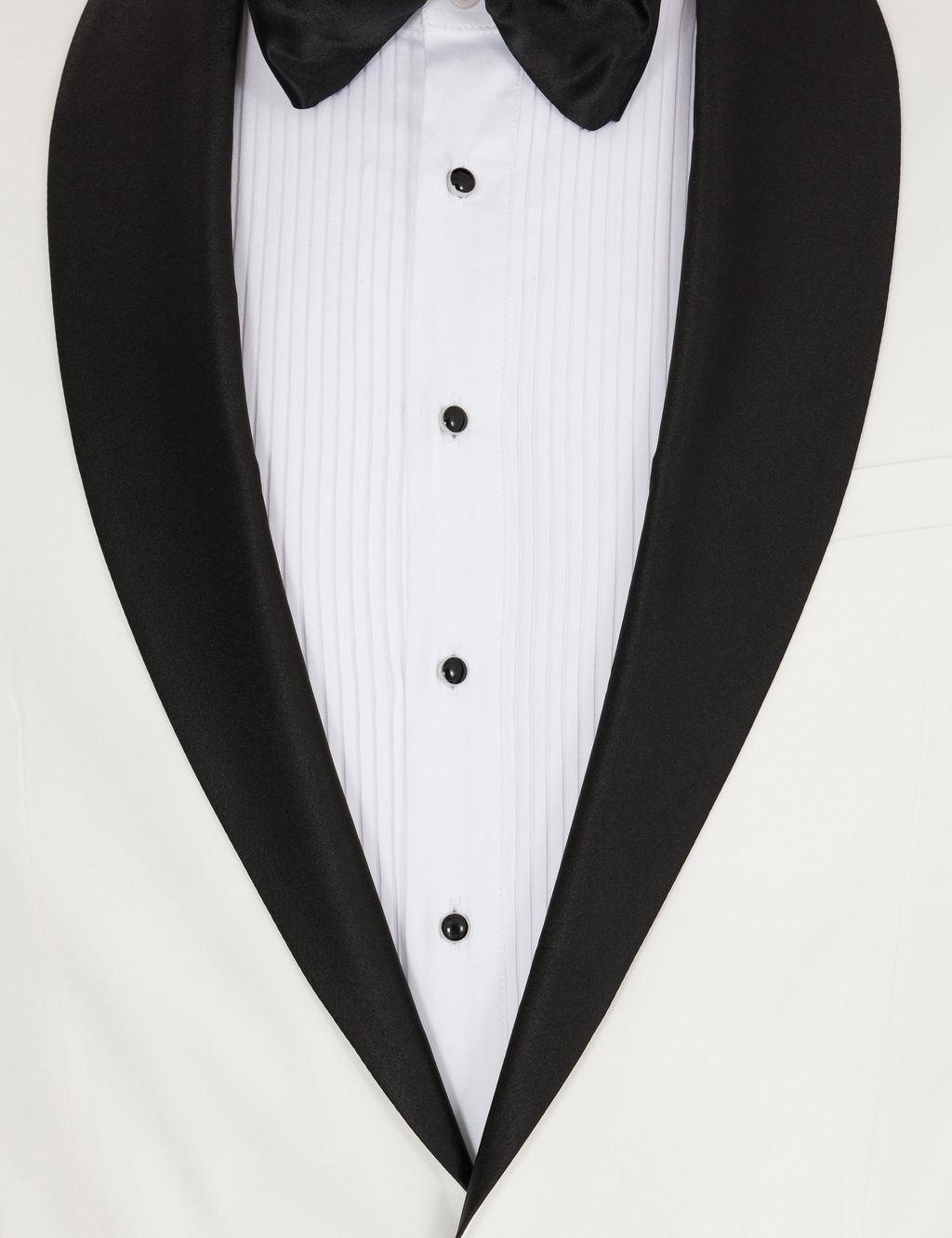 Белый приталенный костюм-смокинг для жениха - Cacharel фото 5