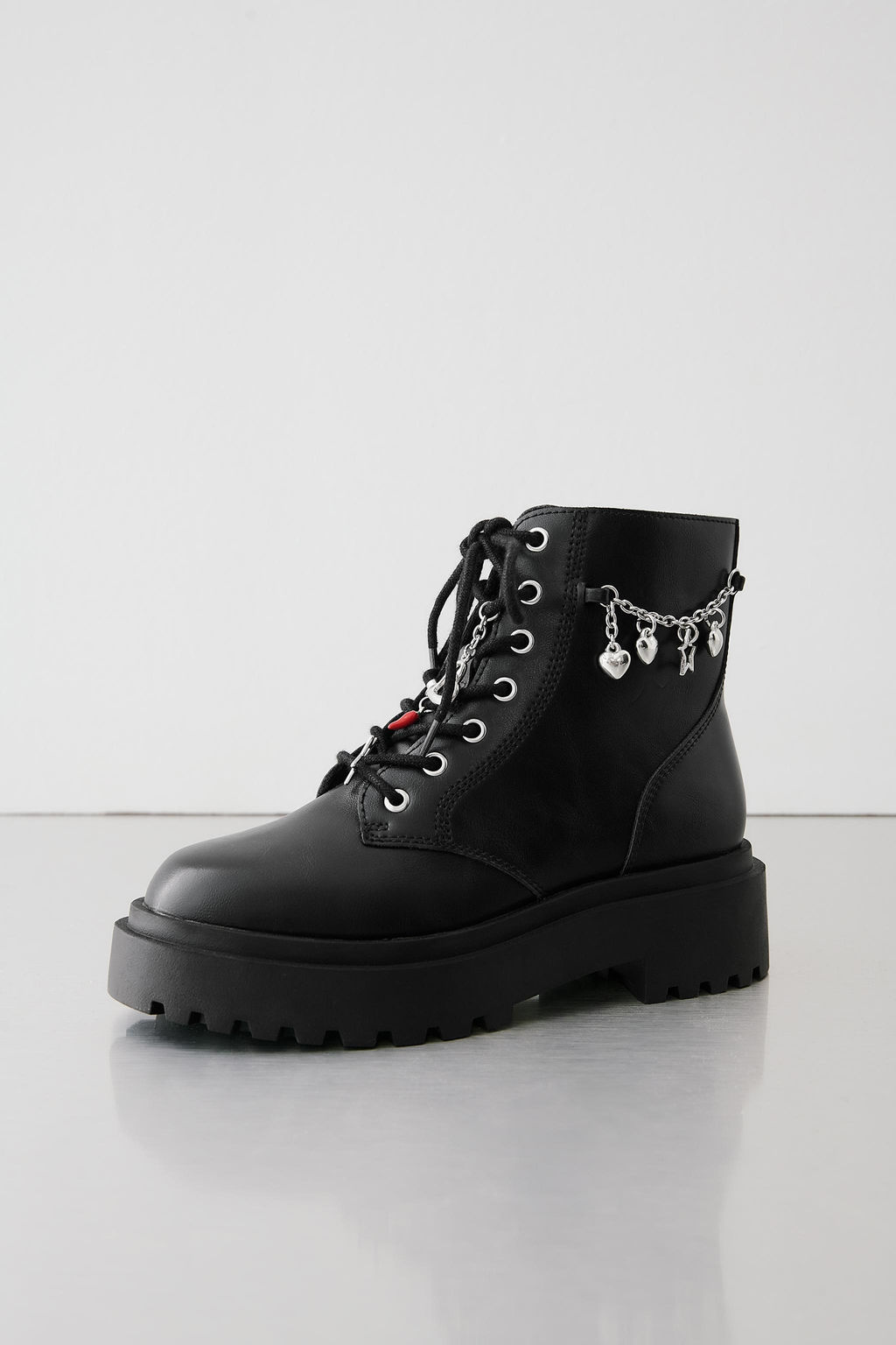 LACE-UP ANKLE BOOTS WITH CHARMS - Zara фото 2