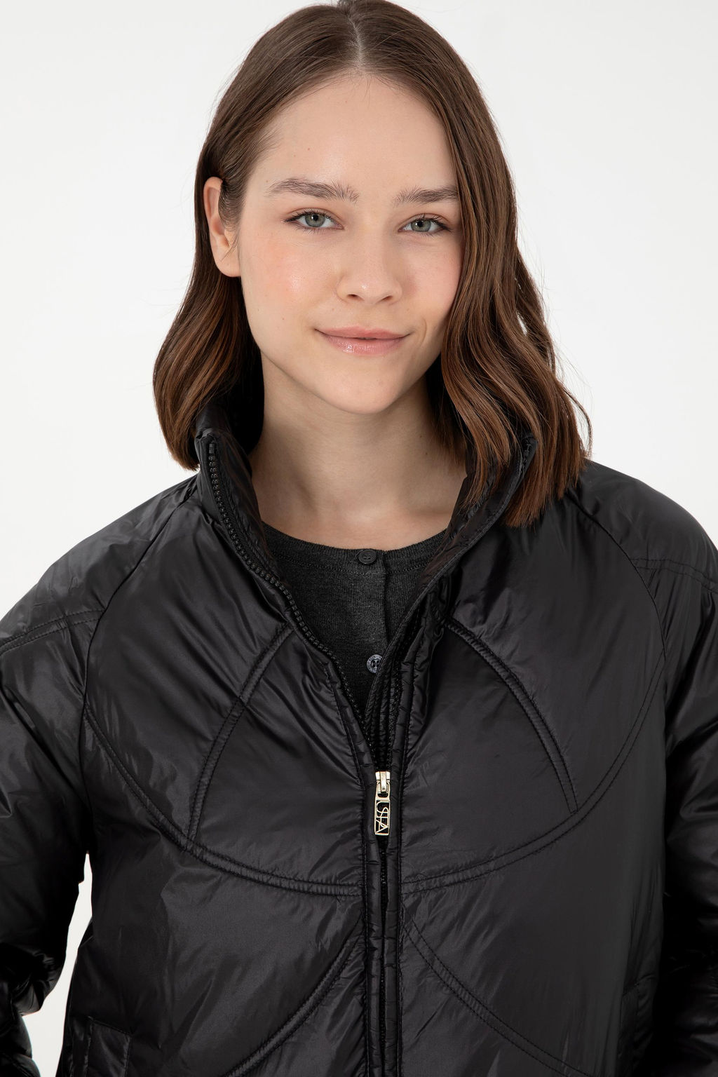 Женское черное пальто - U.s. polo assn фото 2