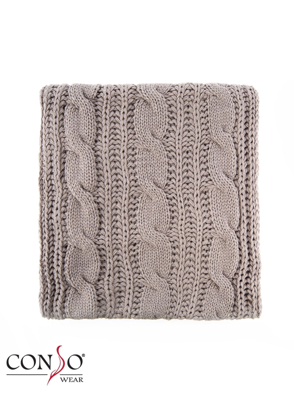 SN1608003 - серый Шарф снуд. Размер 26x62 см - Conso фото 2