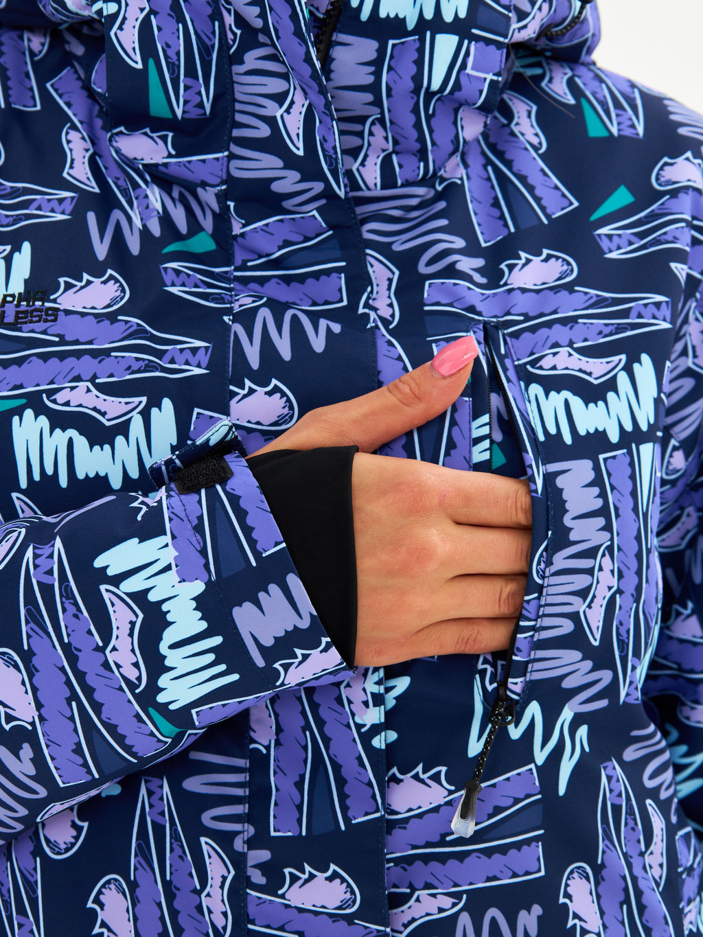 Женская горнолыжная сноубордическая куртка Alpha Endless Ultra Chaleur SNB 423/316_5 Разноцветный  фото 10