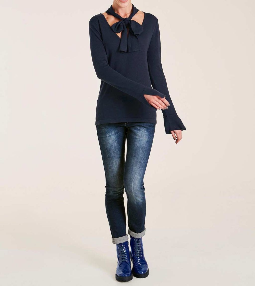 Пуловер, синий - Heine фото 3