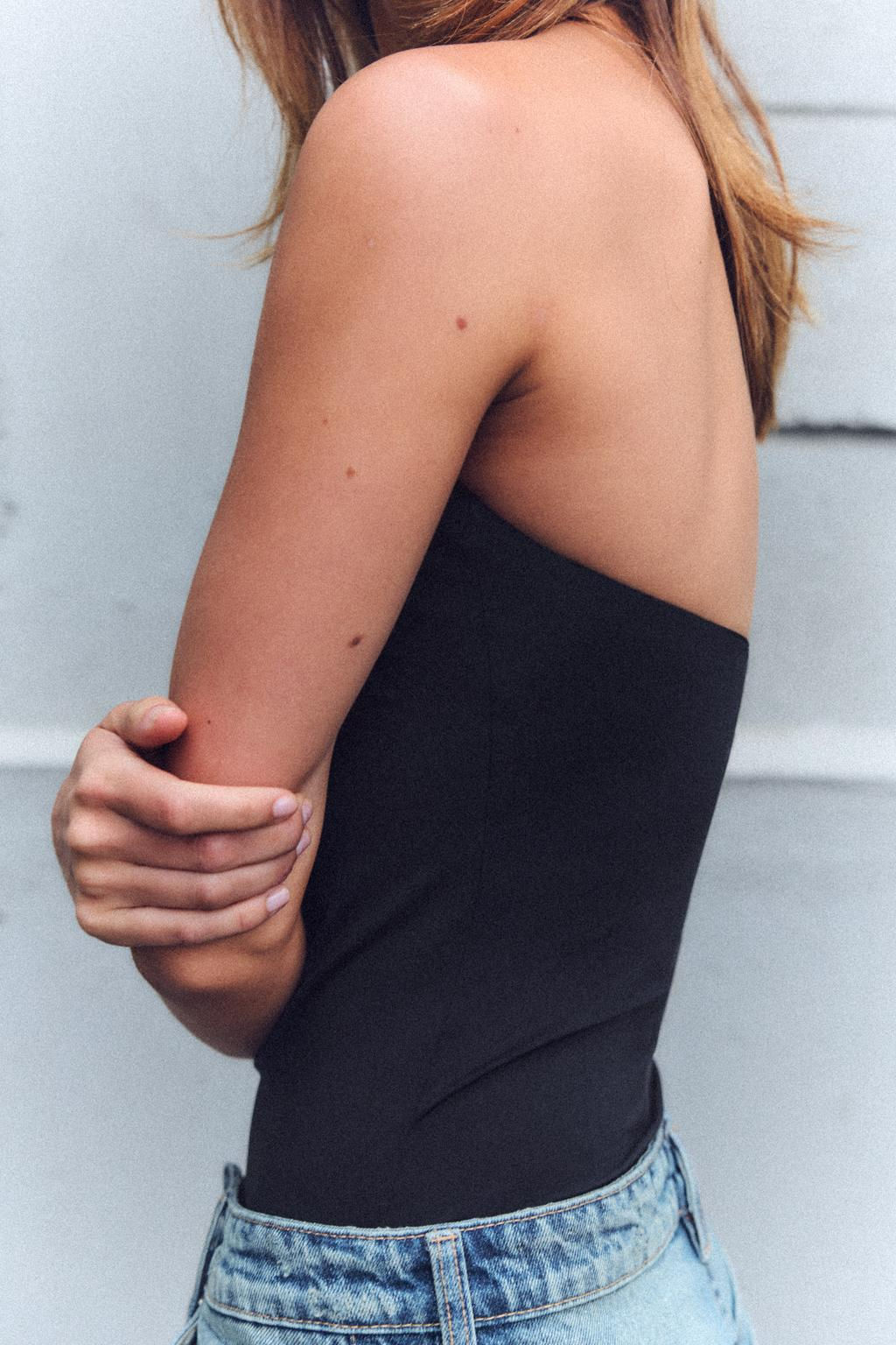 OPEN BACK HALTER BODYSUIT - Zara фото 3